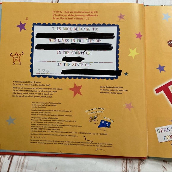 The Scrambled States Of America Hardcover Book By Laurie Keller - Picture 12 of 16